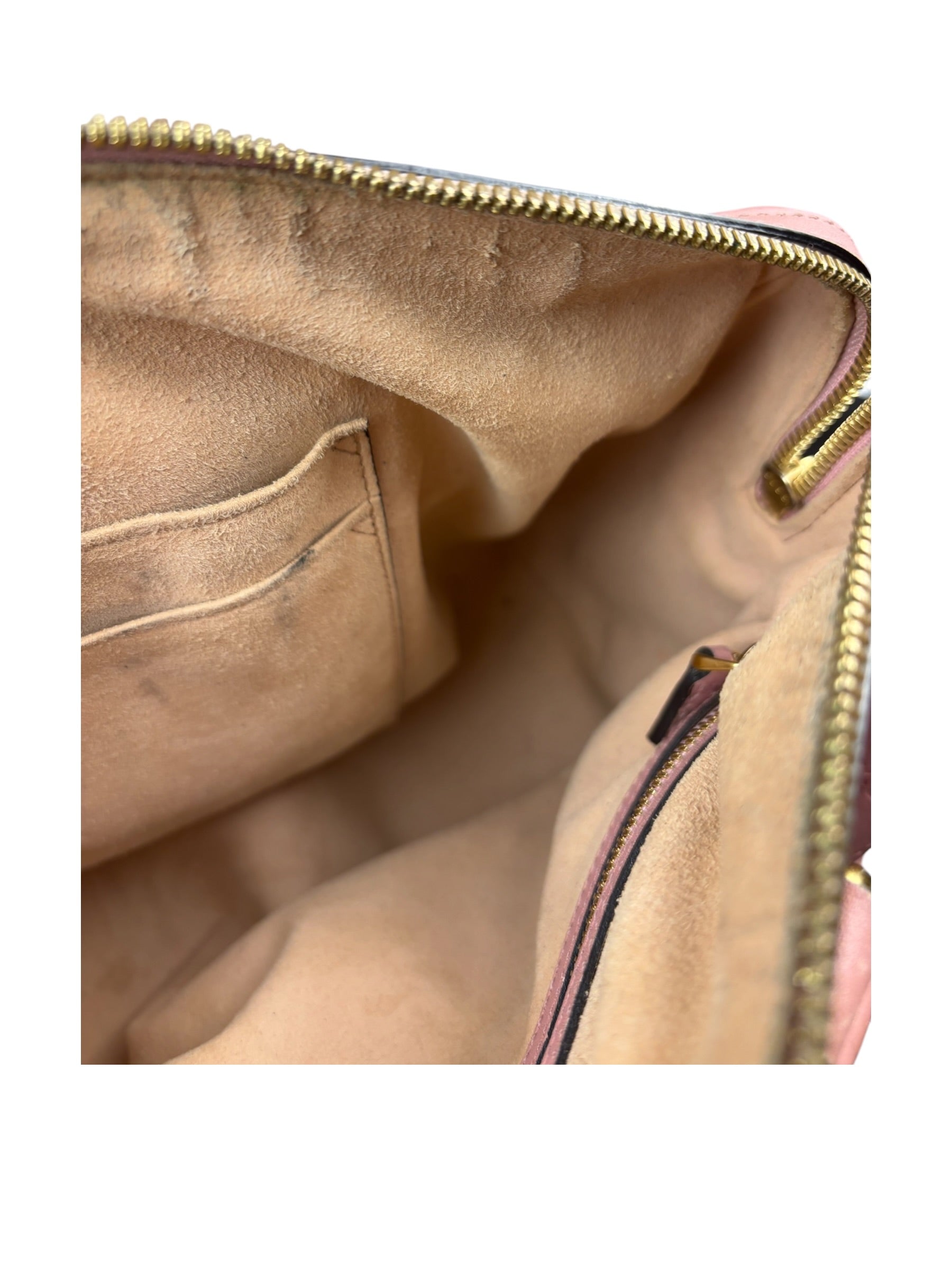 Gucci Pink Leather Guccissima Two-Way Boston Bag