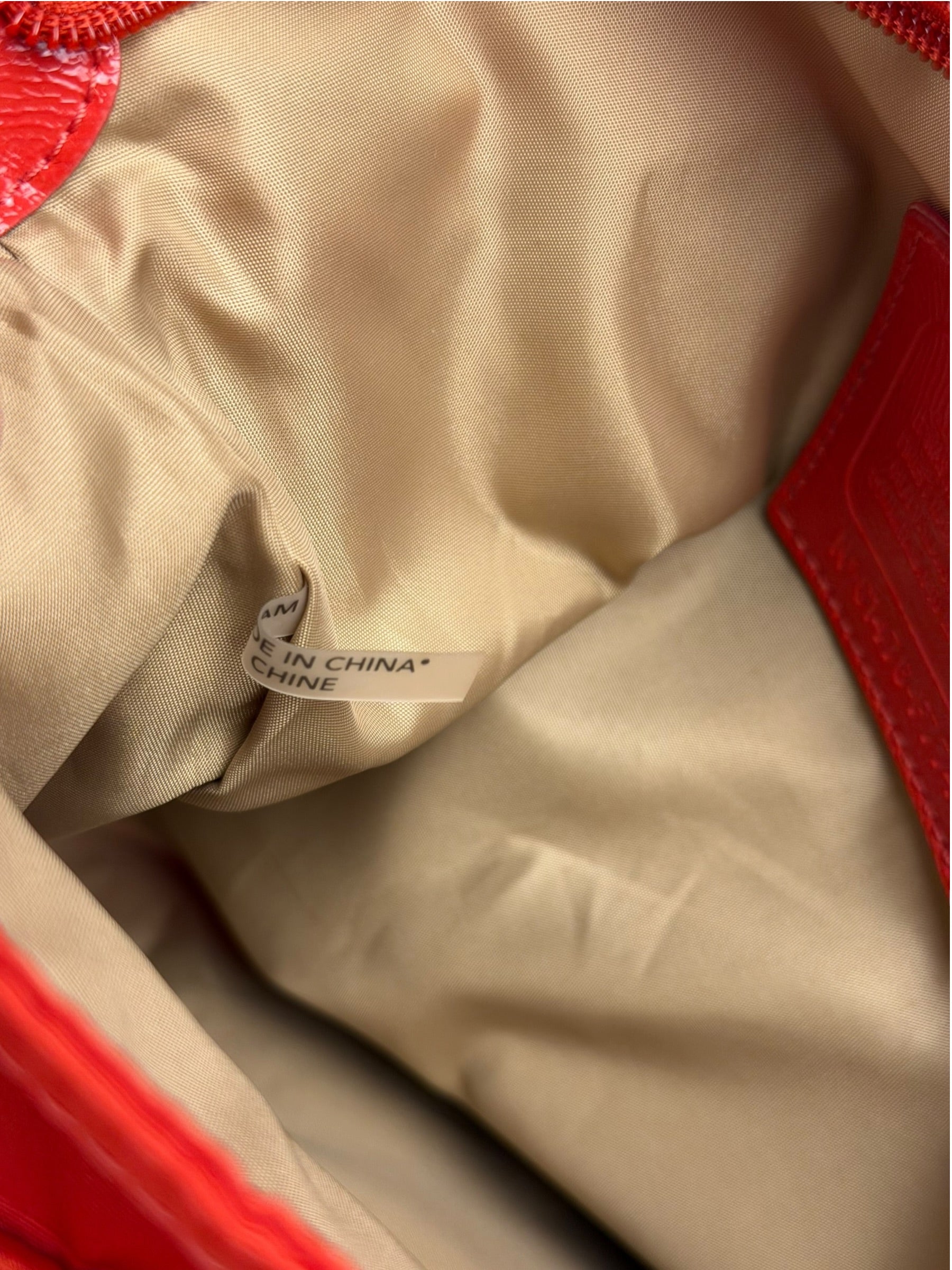 Coach Red/Orange Nylon Getaway Signature File Crossbody