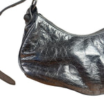 Balenciaga Silver Leather Le Cagole Shoulder Bag