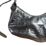 Balenciaga Silver Leather Le Cagole Shoulder Bag
