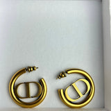 Dior CD Gold Hoop Earrings 2021