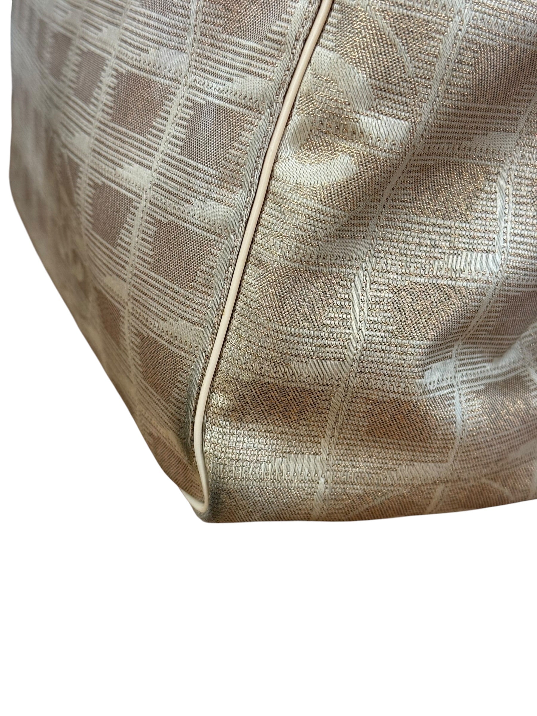 Chanel Pink Metallic Travel Line Tote