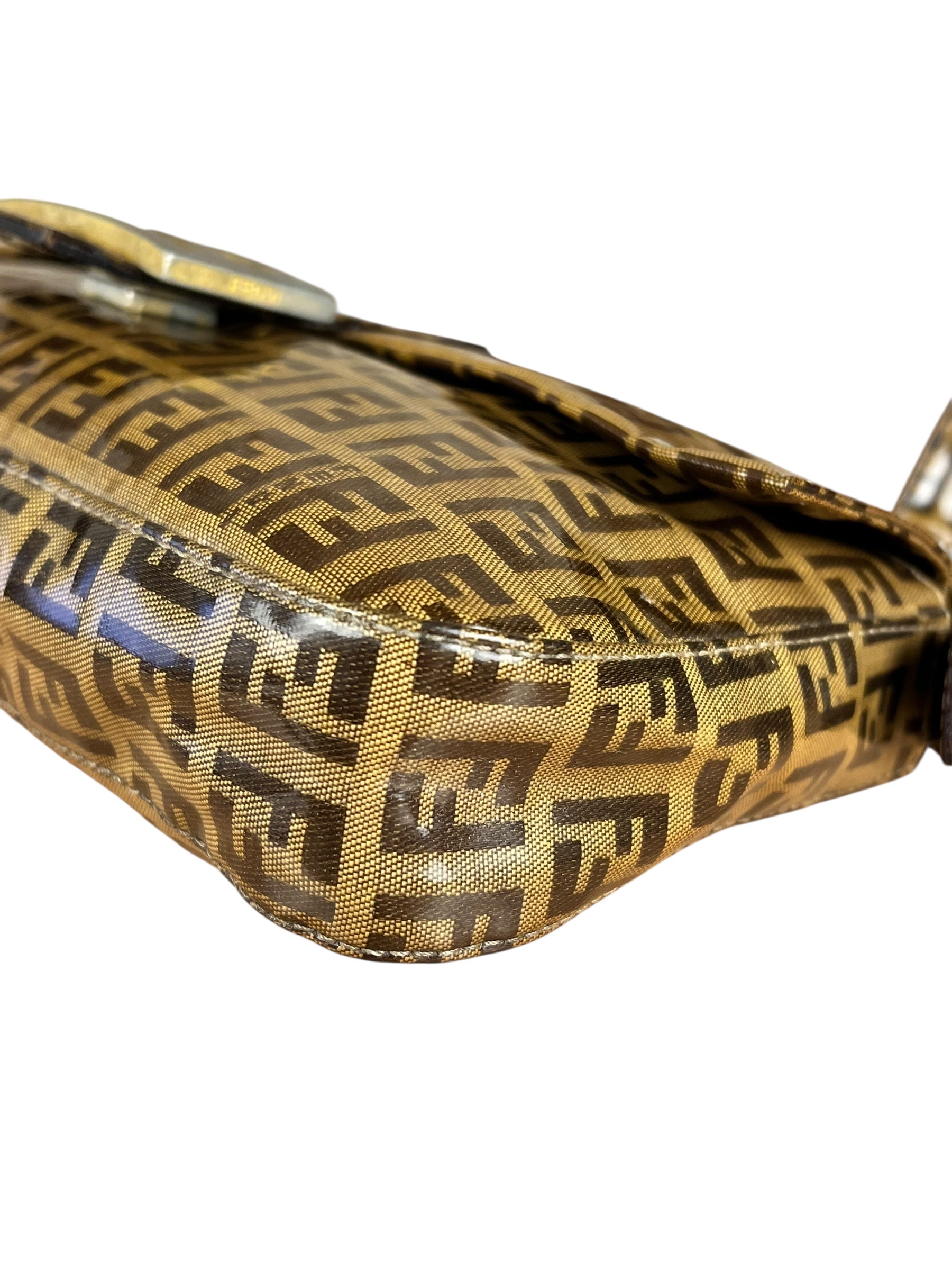 Fendi FF PVC Coated Canvas Baguette