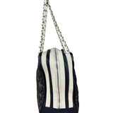 Chanel Navy Quilted Leather Lido Chain Shoulder Tote 2009