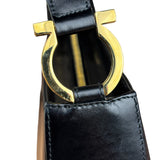 Salvatore Ferragamo Black Leather Hobo Bag