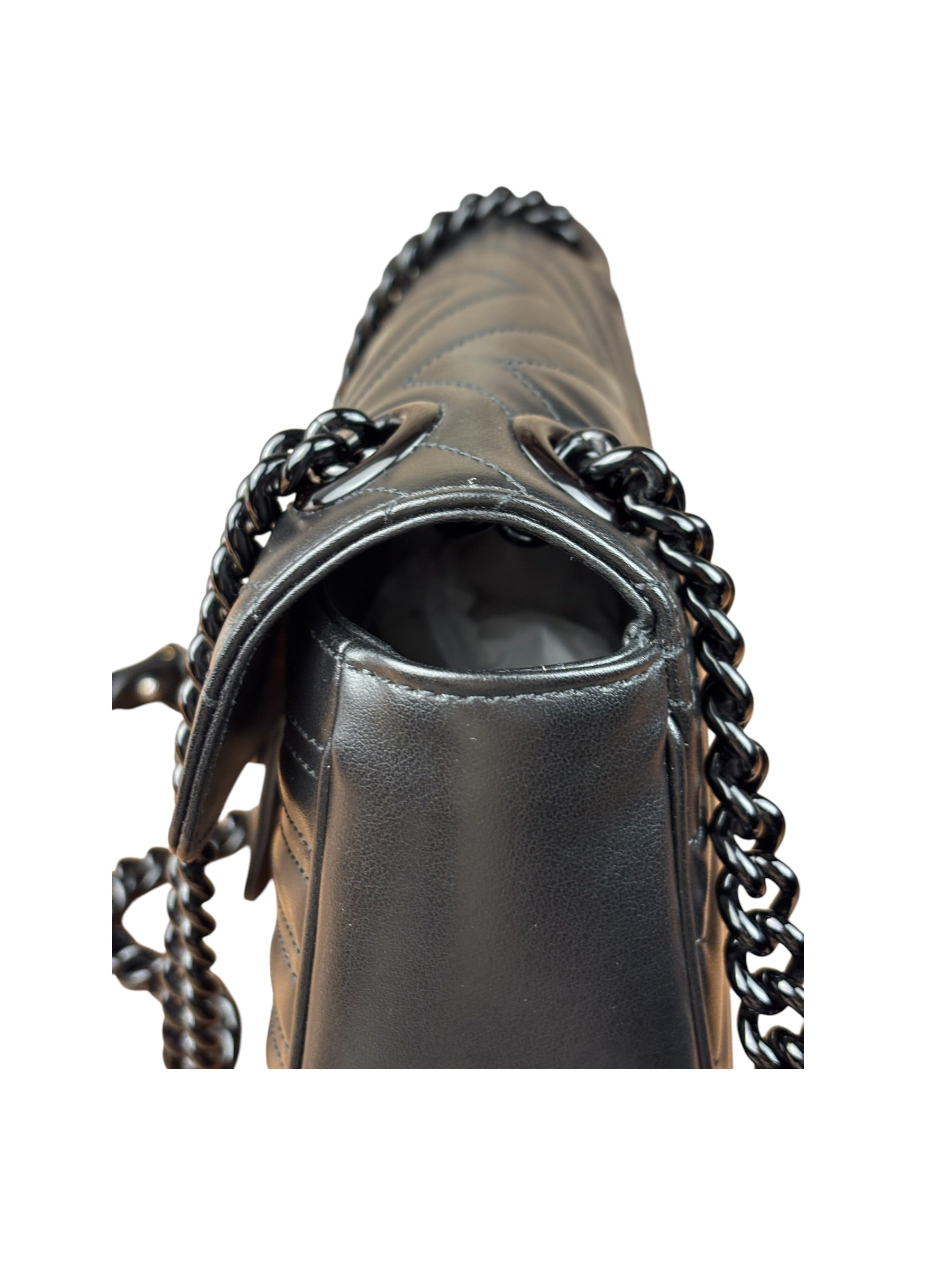 Gucci Black GG Marmont Small Shoulder Bag