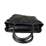 Prada Black Leather Tote Bag