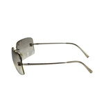 Chanel Y2k Silver Rimless 4017-D Sunglasses