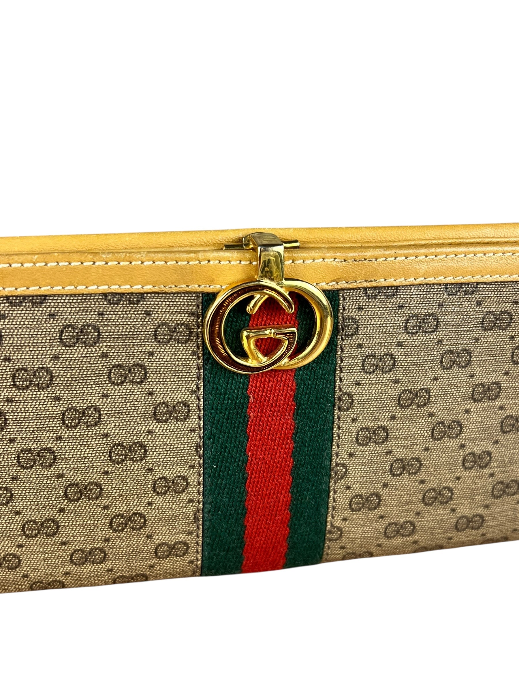 Gucci GG Vintage Sherry Line Long Wallet