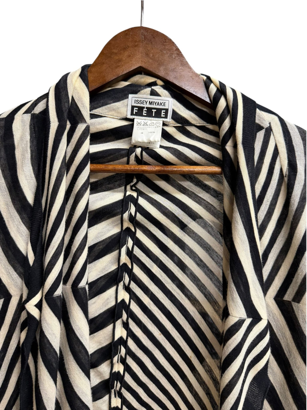 Issey Miyake Féte Striped Cotton Shawl