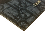 Christian Dior Black/Grey Oblique Jacquard Card Holder