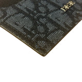 Christian Dior Black/Grey Oblique Jacquard Card Holder