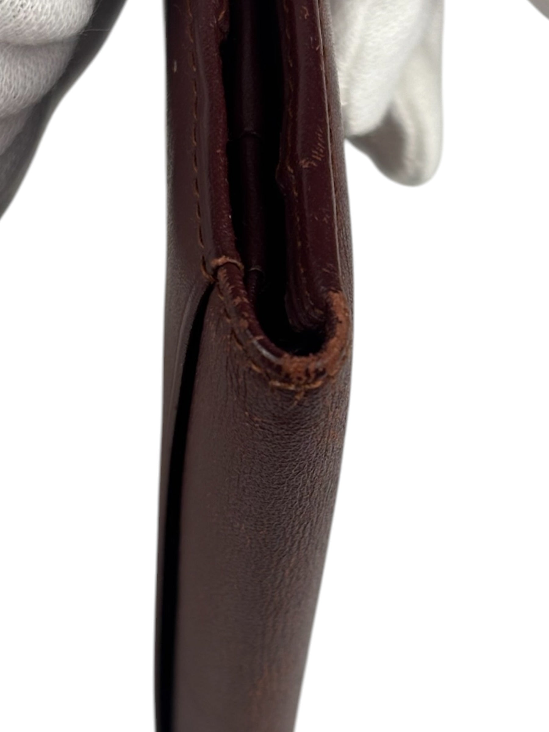 Cartier Vintage Burgundy Leather Wallet