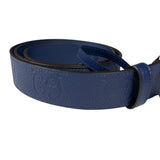 Gucci Navy Monogram GG Belt