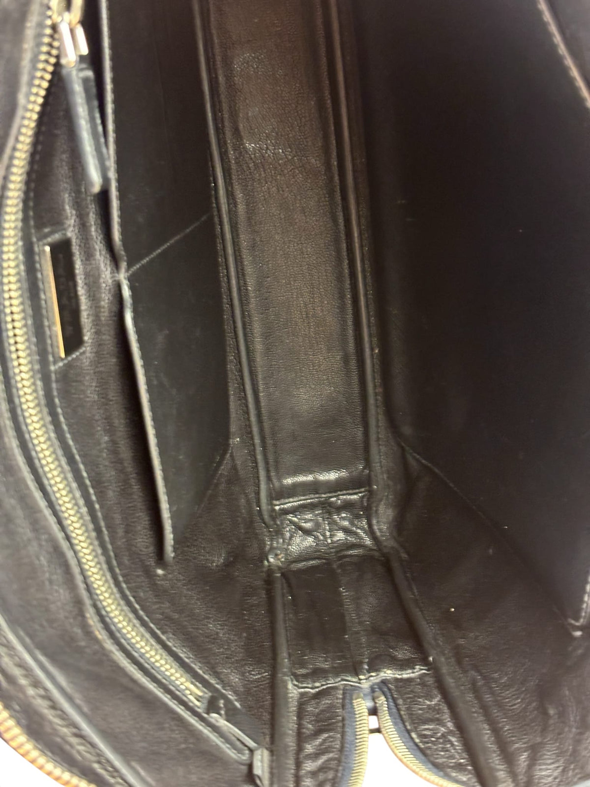 Prada Navy Saffiano Leather Laptop Work Bag