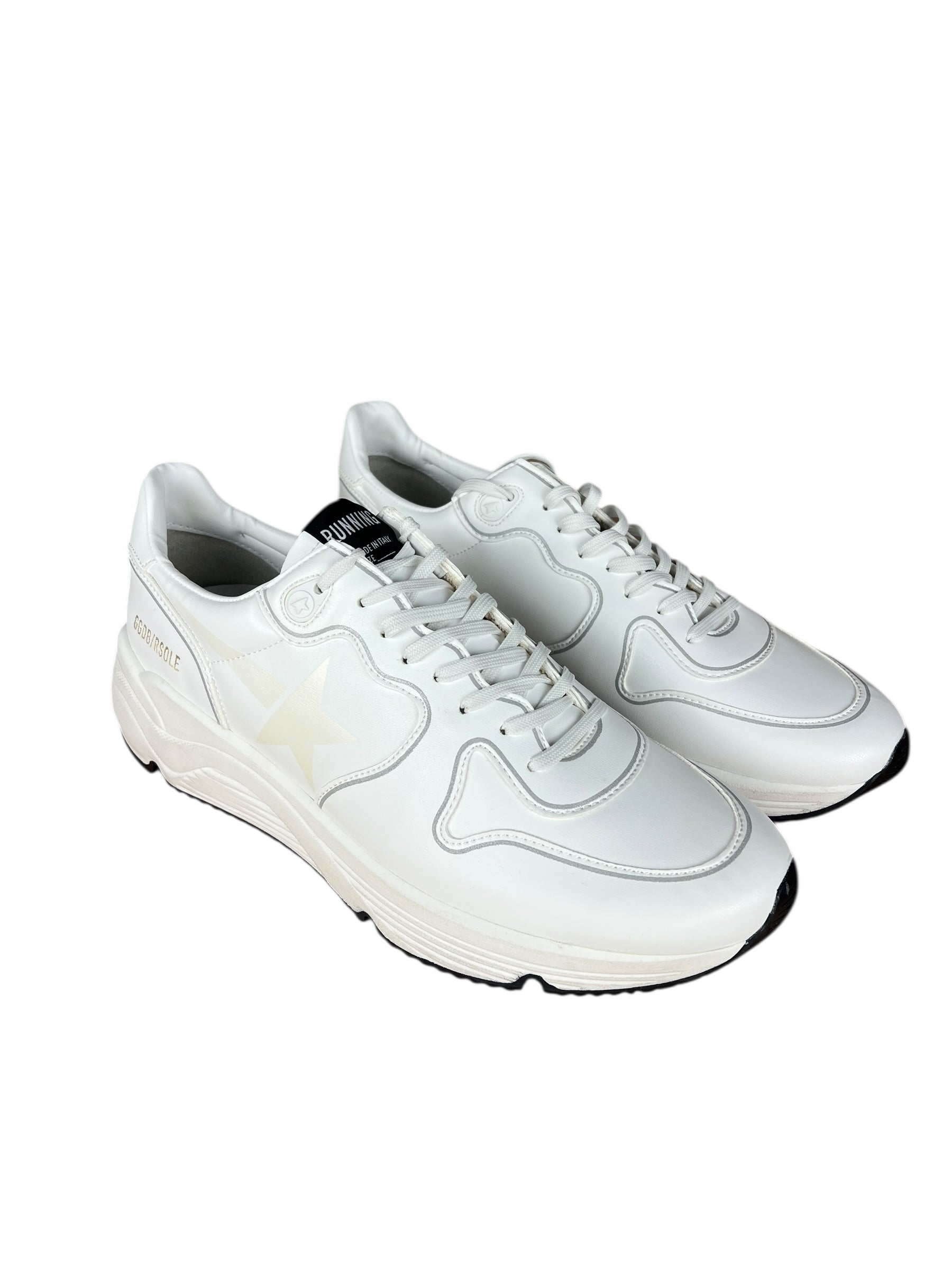 Golden Goose White Running Sole Sneakers