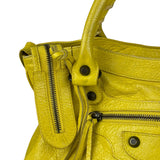 Balenciaga Yellow Leather Classic City Bag