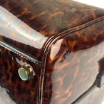 YSL Patent Leather Tortoise Shell Duffle