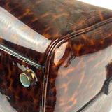 YSL Patent Leather Tortoise Shell Duffle