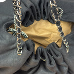 Chanel Black Melrose Cabas Hobo Bag - 1987