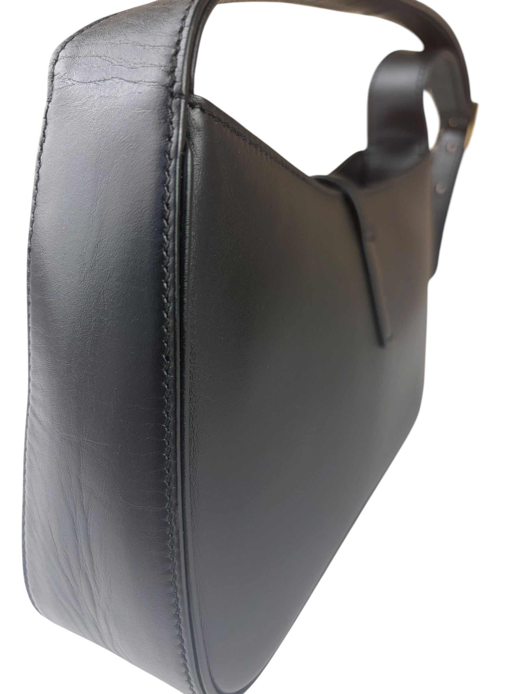 Yves Saint Laurent Black Leather Le 5 À 7 Hobo Bag