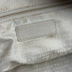 Chanel Beige Leather Chocolate Bar Bowler Bag 2004
