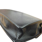 Fendi Black Leather Envelope Wallet On Chain