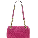 Gucci GG Marmont Pink Velour Chain Bag