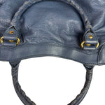 Balenciaga Mist Blue Leather Sunday City Bag