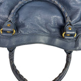 Balenciaga Mist Blue Leather Sunday City Bag