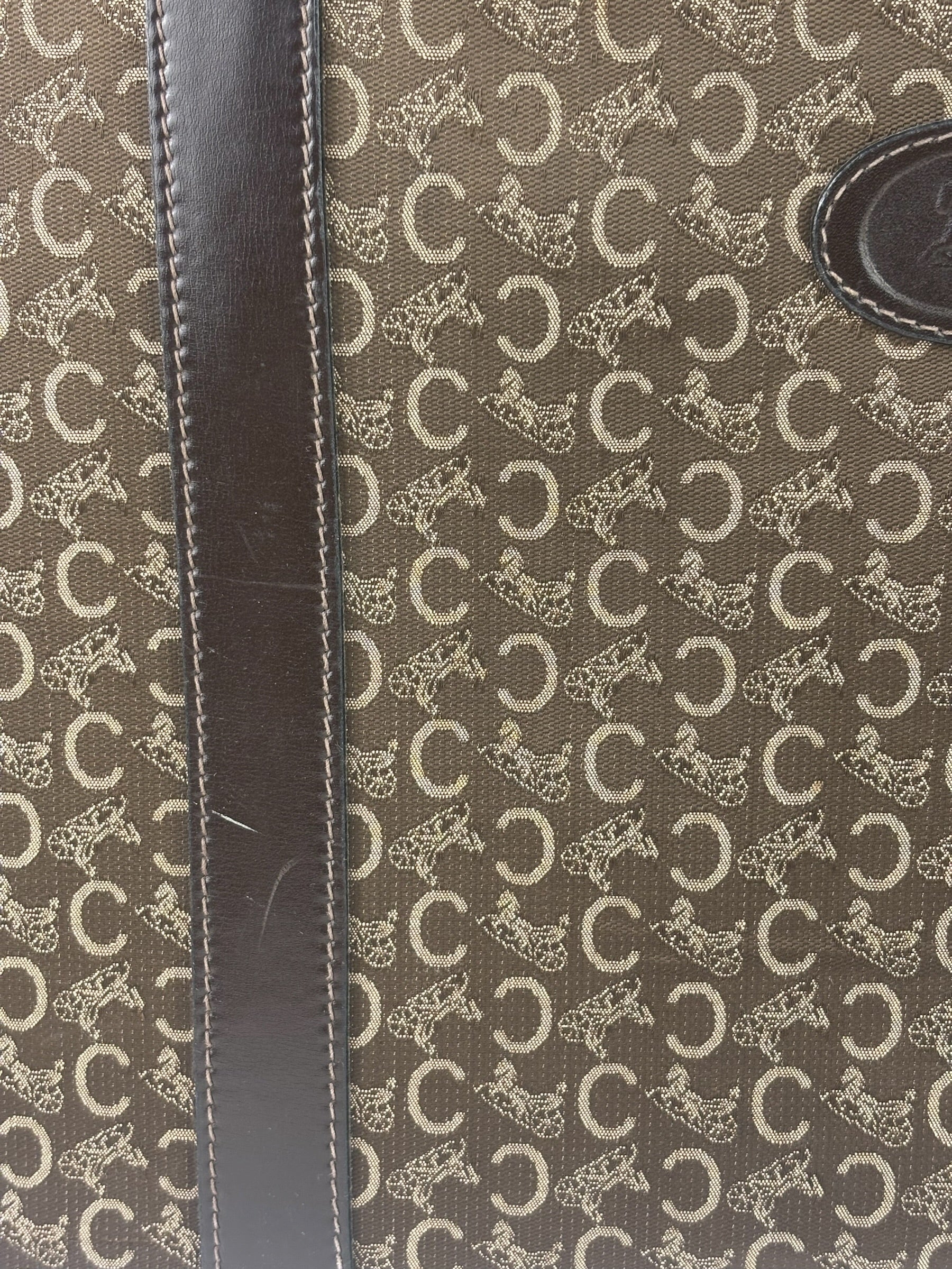 Celine Vintage Macadam Canvas Travel Bag