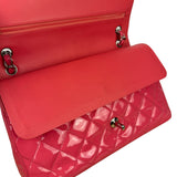 Chanel Pink Patent Leather Double Flap Bag 2012