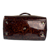 YSL Patent Leather Tortoise Shell Duffle