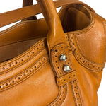 Balenciaga Brown Lambskin Riva Velo Two-Way Bag