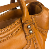 Balenciaga Brown Lambskin Riva Velo Two-Way Bag