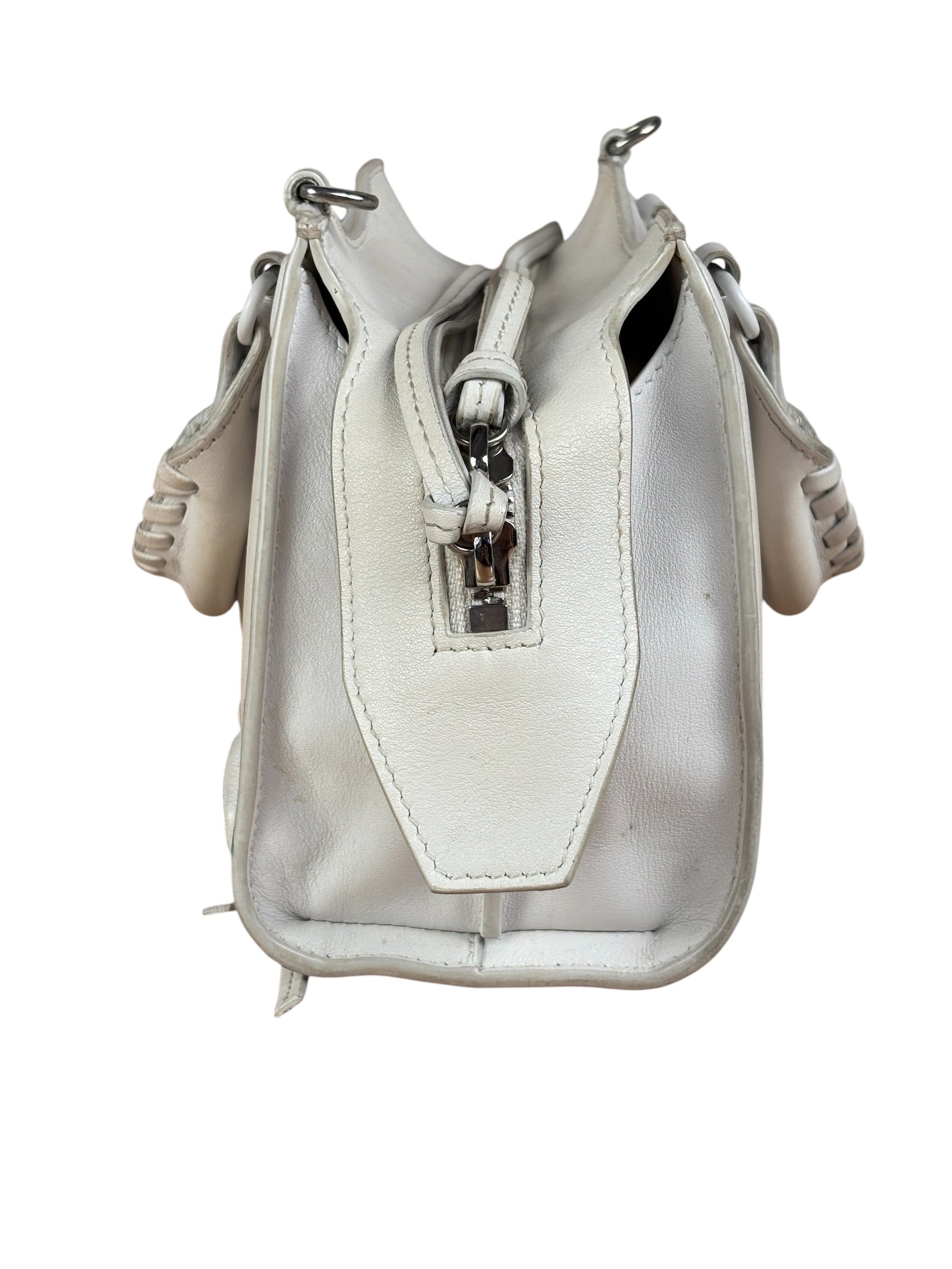 Balenciaga White Leather Neo Classic Le City Two-Way Bag