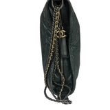 Chanel Green Calfskin Medium Gabrielle Hobo Bag 2018