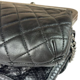 Chanel Black Python Leather Kiss-Lock Flap Bag 2015