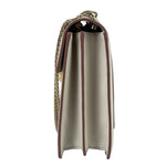 Bvlgari White/Pink Leather Serpenti Forever Shoulder Bag