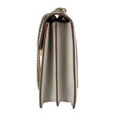 Bvlgari White/Pink Leather Serpenti Forever Shoulder Bag