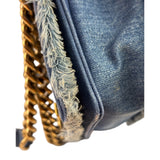 Chanel Blue Denim/Leather Trim Patchwork Boy Flap Bag 2014