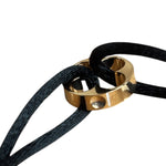Louis Vuitton Black Empriente Cord Bracelet
