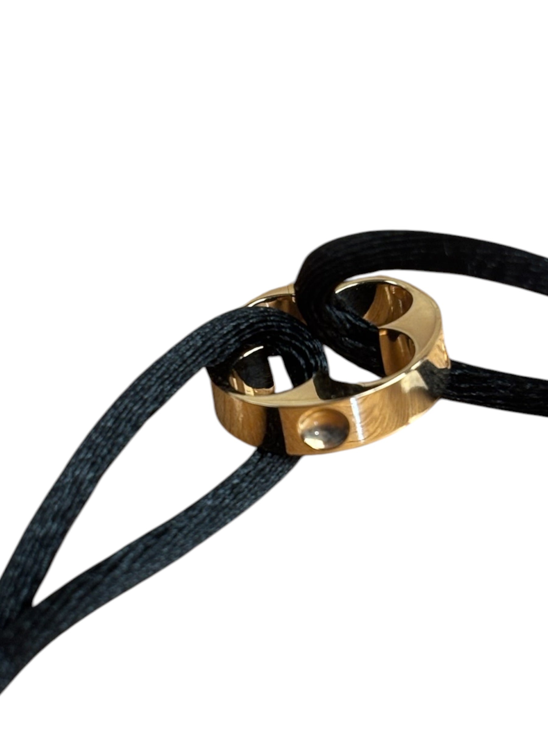 Louis Vuitton Black Empriente Cord Bracelet