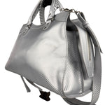 Balenciaga Carbon Fiber Silver Neo Classic City Bag Medium