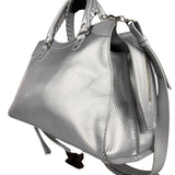 Balenciaga Carbon Fiber Silver Neo Classic City Bag Medium