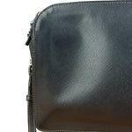 Prada Black Saffiano Bellhop Leather Travel Pouch