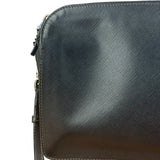 Prada Black Saffiano Bellhop Leather Travel Pouch