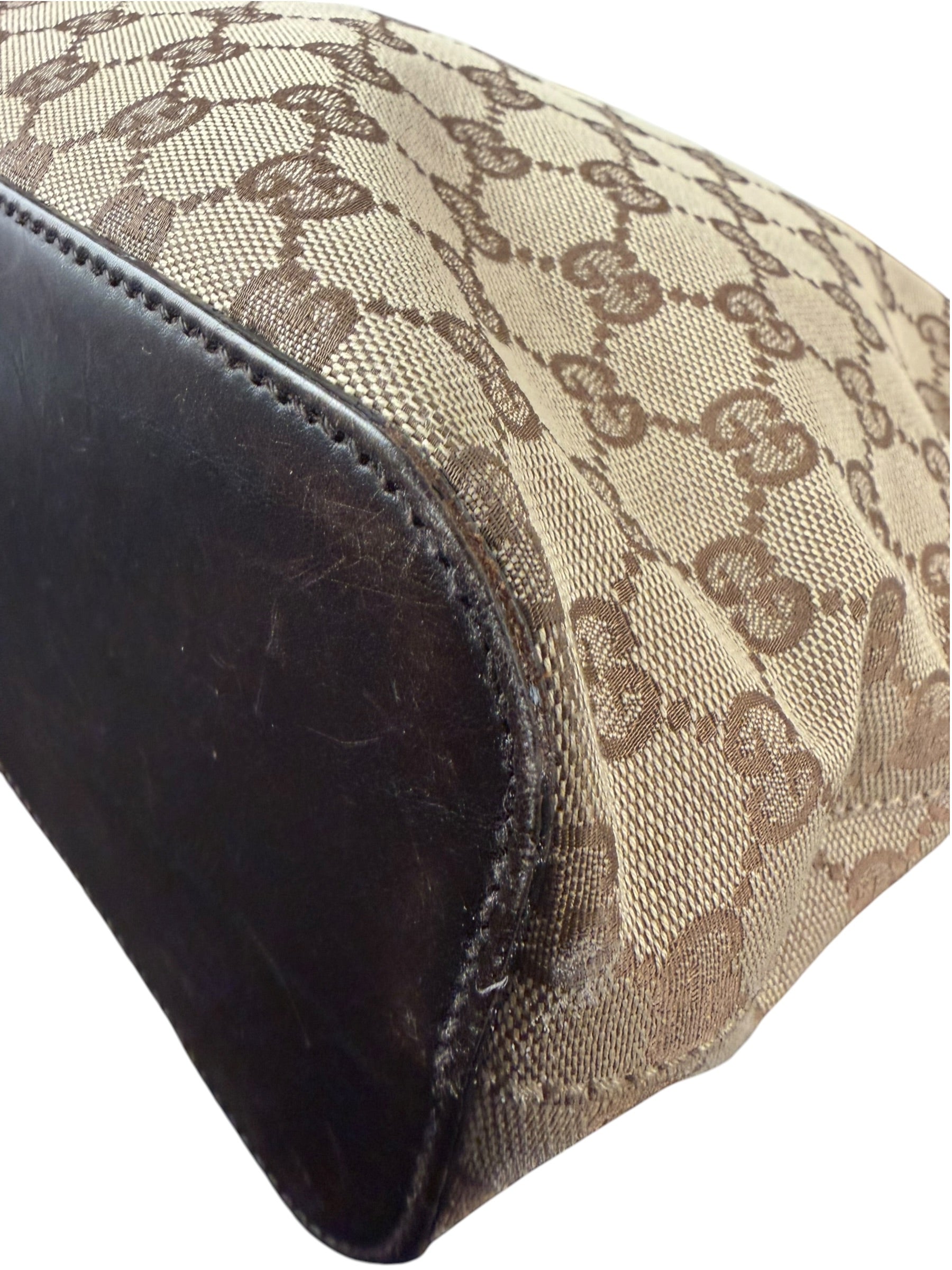 Gucci Brown GG Canvas Hobo Shoulder Bag