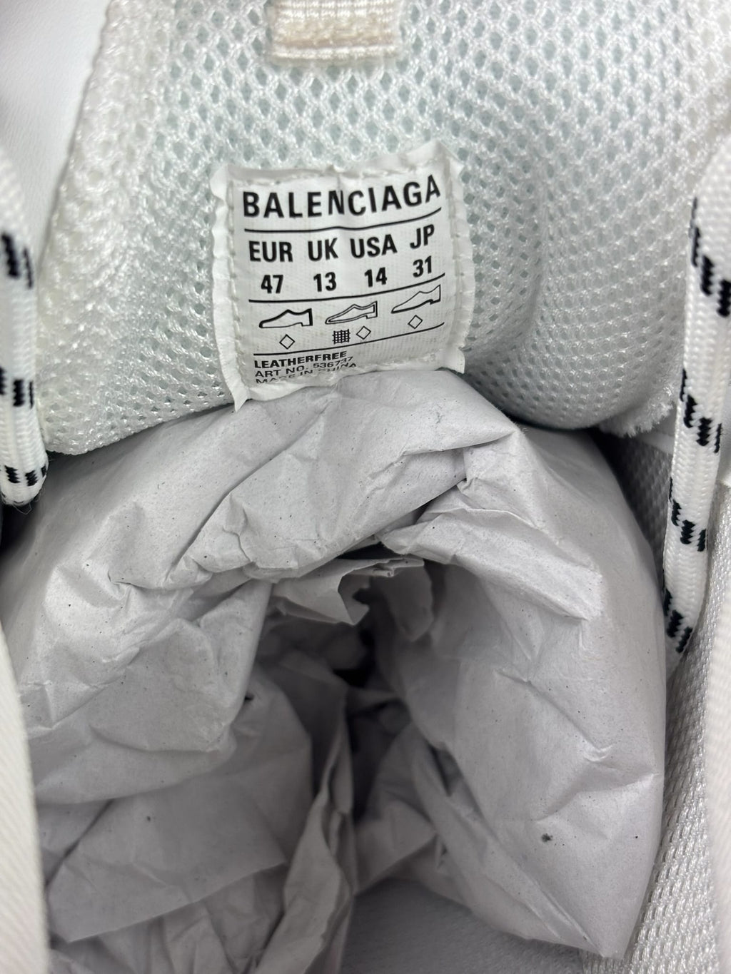 Balencaiga Triple S Sneakers All Over Logo White
