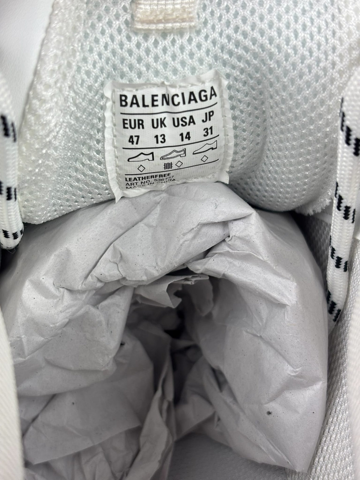 Balencaiga Triple S Sneakers All Over Logo White